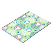 Carnet Peanuts | Snoopy Mint Green Deco Dreams Pattern (Côté gauche)