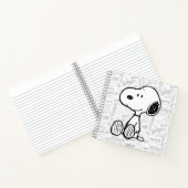 Carnet PEANUTS | Snoopy on Black White Comics (Intérieur)