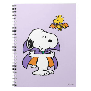 Carnet Peanuts Snoopy Woodstock Vampire Halloween