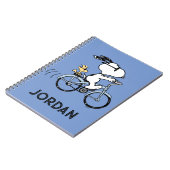 Carnet Peanuts | Vélo Snoopy & Woodstock (Côté gauche)