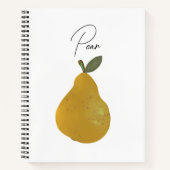 Carnet Pear Fruit Illustration  (Devant)