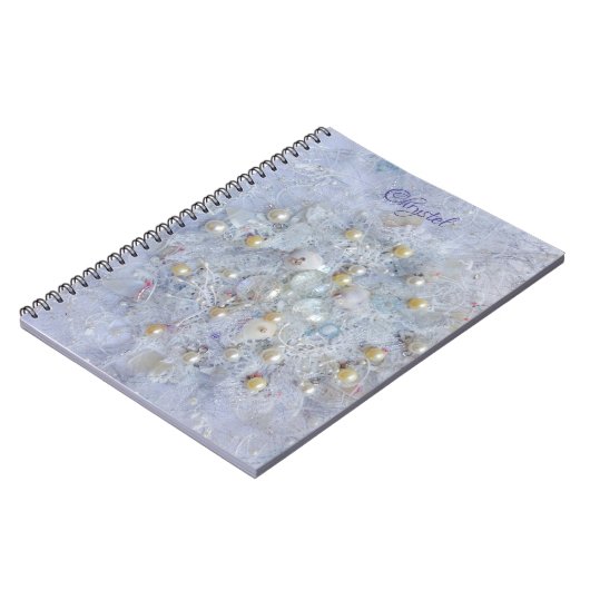 Carnet Pearl blanche et Shell (Côté gauche)