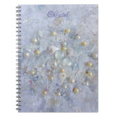 Carnet Pearl blanche et Shell (Devant)