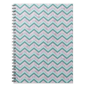Carnet Pearl Floral Turquoise ZigZag Motif
