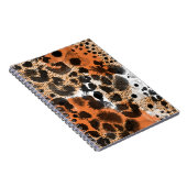 Carnet Peau animale : motif léopard créatif. (Côté Droit)