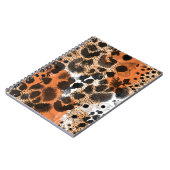 Carnet Peau animale : motif léopard créatif. (Côté gauche)