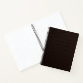 Carnet Peau de crocodile Brown (Intérieur)
