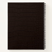 Carnet Peau de crocodile Brown (Dos)