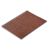 Carnet Peau de crocodile : Texture en cuir Brown (Côté gauche)