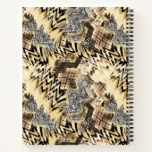 Carnet peau de léopard, serpents (Dos)