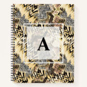 Carnet peau de léopard, serpents (Devant)