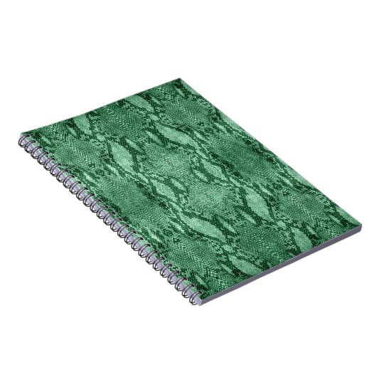 Carnet Peau de serpent vert clair (Côté Droit)