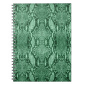 Carnet Peau de serpent vert clair (Devant)