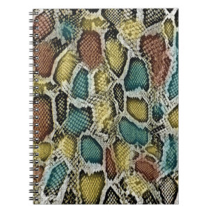 Carnet Peaux de serpent colorées : conception transparent