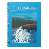 Carnet Pêche à l'ours dans la rivière - Petersburg, Alask (Devant)