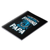 Carnet Pêche Art Papa aime plus que la pêche (Côté gauche)