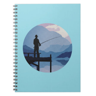 Carnet Pêche au crépuscule bleu matin
