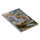 Carnet Pêche avec des filets et des tridents dans la baie (Côté Droit)