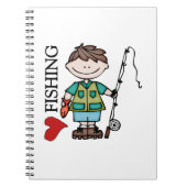 Carnet Pêche Brown d'amour du garçon I de cheveux (Devant)