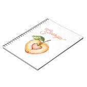 Carnet Pêche de Géorgie en forme de cœur (Côté gauche)