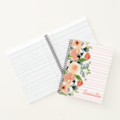 Carnet Pêche Florale personnalisée (Intérieur)