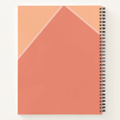 Carnet Pêche Fruit tendance Nom Moderne Cute Kitschy Fun (Dos)