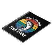 Carnet Pêche Même Jésus Avait Poisson Histoire Basse Pois (Côté gauche)