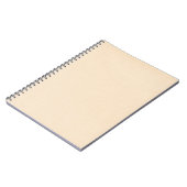 Carnet pêche solide SOLID LIGHT PEACH ORANGE ARRIÈRE - PL (Côté gauche)