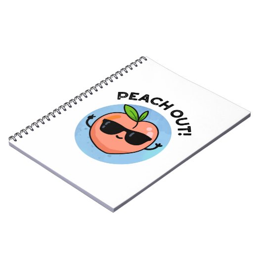 Carnet Pêcher Drôle Fruit Pun (Côté gauche)