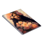 Carnet Pêcher Florale Femme noire Angélique Bloomcore (Côté Droit)