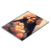 Carnet Pêcher Florale Femme noire Angélique Bloomcore (Côté gauche)