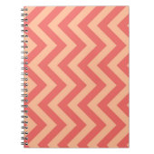 Carnet Pêcher Fuzz et Cranberry Chevron (Devant)