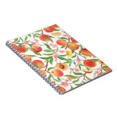 Carnet Pêcher le Motif Vintage de fruits tropicaux. (Côté Droit)