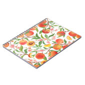 Carnet Pêcher le Motif Vintage de fruits tropicaux. (Côté gauche)