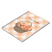 Carnet Pêches dans un panier (Côté gauche)
