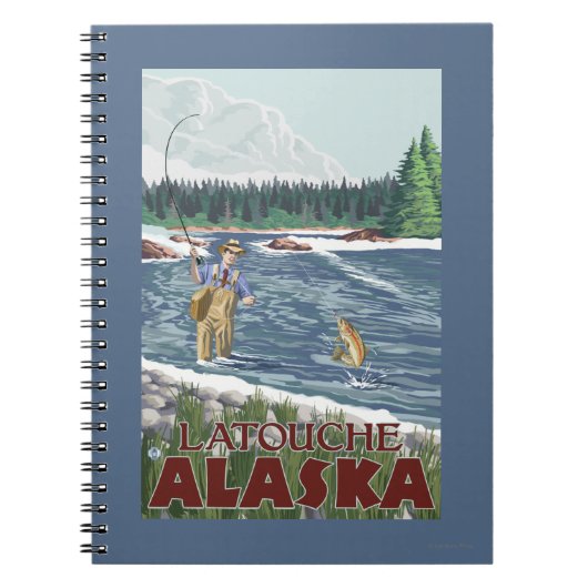 Carnet Pêcheur à la mouche - Latouche, Alaska (Devant)