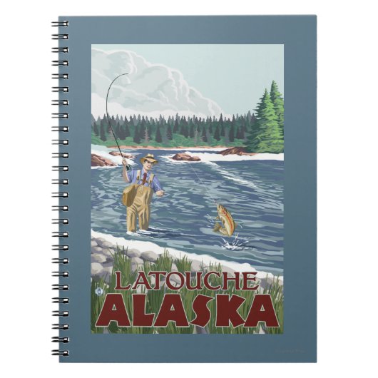 Carnet Pêcheur à la mouche - Latouche, Alaska (Devant)