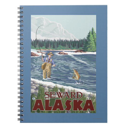 Carnet Pêcheur à la mouche - Seward, Alaska (Devant)