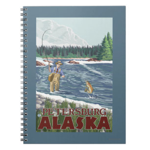 Carnet Pêcheur de mouche - Pétersbourg, Alaska