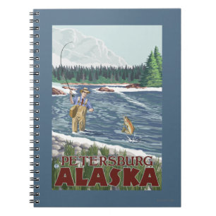 Carnet Pêcheur de mouche - Pétersbourg, Alaska