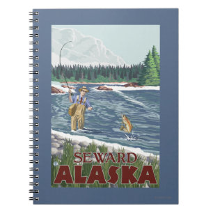 Carnet Pêcheur de mouche - Seward, Alaska
