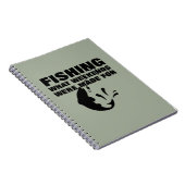 Carnet Pêcheurs thème amusant Slogan (Côté Droit)