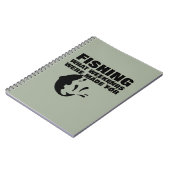 Carnet Pêcheurs thème amusant Slogan (Côté gauche)