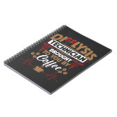 Carnet Pediatric Medicine Dialysis Technician Coffee Love (Côté gauche)