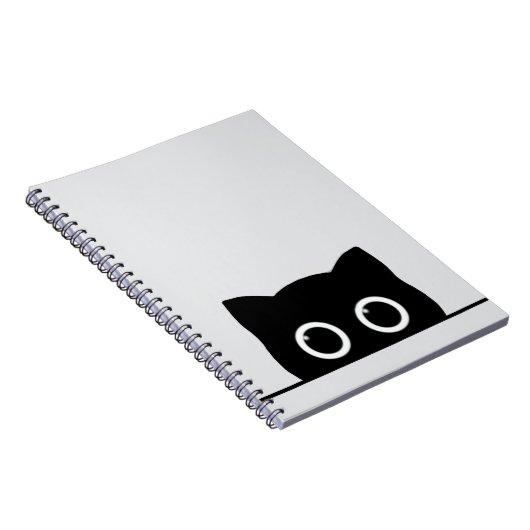 Carnet Peeking Black Cat Spiral Photo Notebook (Côté Droit)
