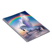 Carnet Pégase avec arc-en-ciel (Côté Droit)