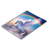 Carnet Pégase avec arc-en-ciel (Côté gauche)