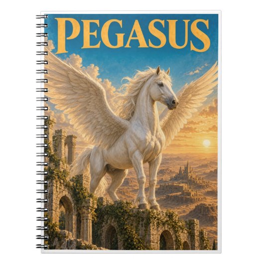 Carnet Pégase, Monstre de Fantasy Gothique (Devant)
