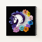 Carnet Pegasus Noir Floral (Dos)