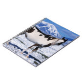 Carnet Peignez le cheval se tenant dans la neige (Côté gauche)